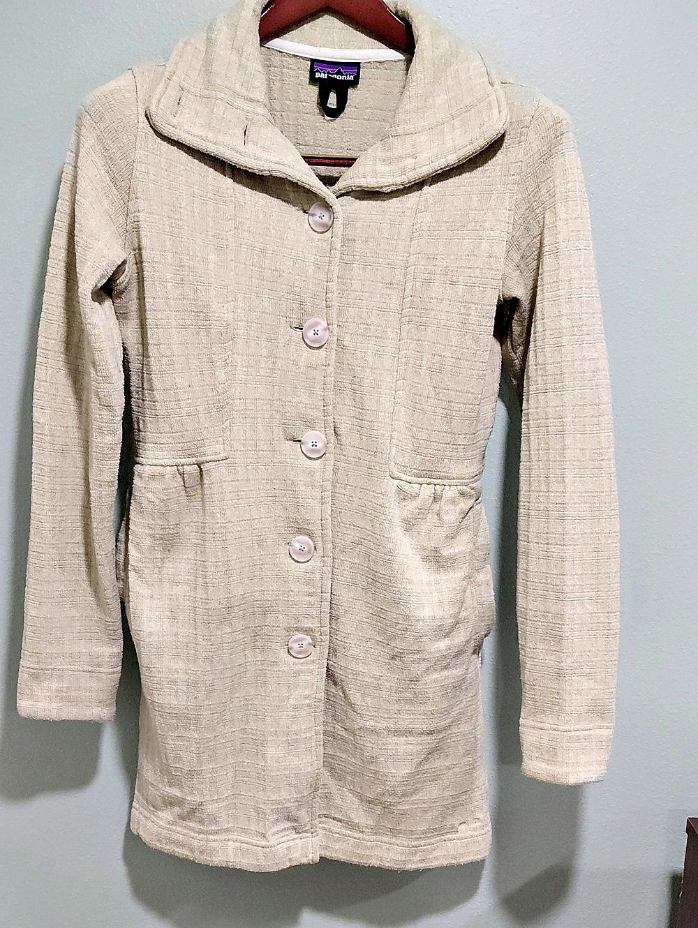 Patagonia Better Sweater Coat Cream Hooded Utility Jacket